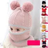 Baby Winter Hat Pompom Children Knitted Hats Baby Girls and Boys Hat with Warm Fleece Lining Hats for Kids 2