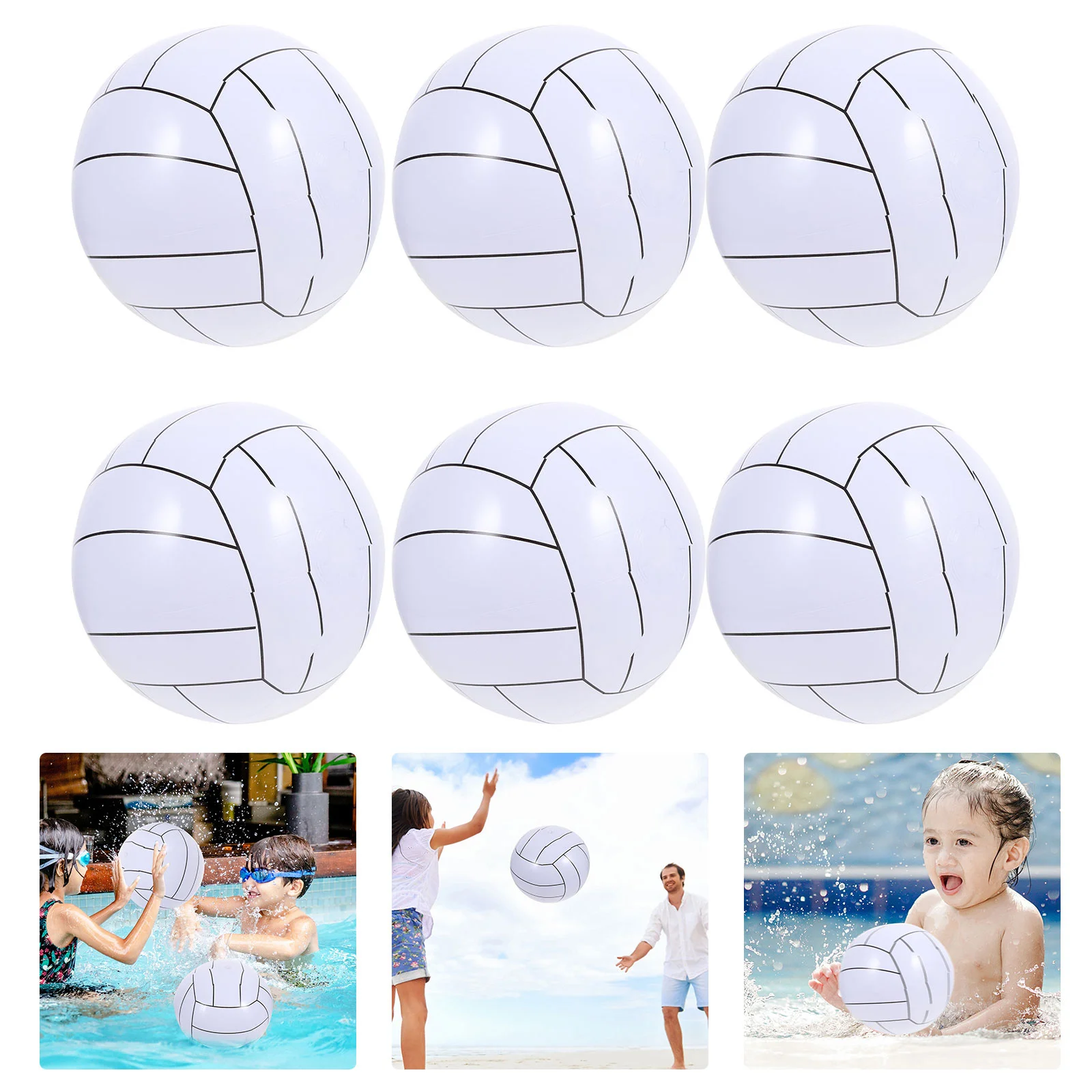 

Inflatable Beach Ball Sports Balls Summer Floating Teens Water Playing Toy Volleyball