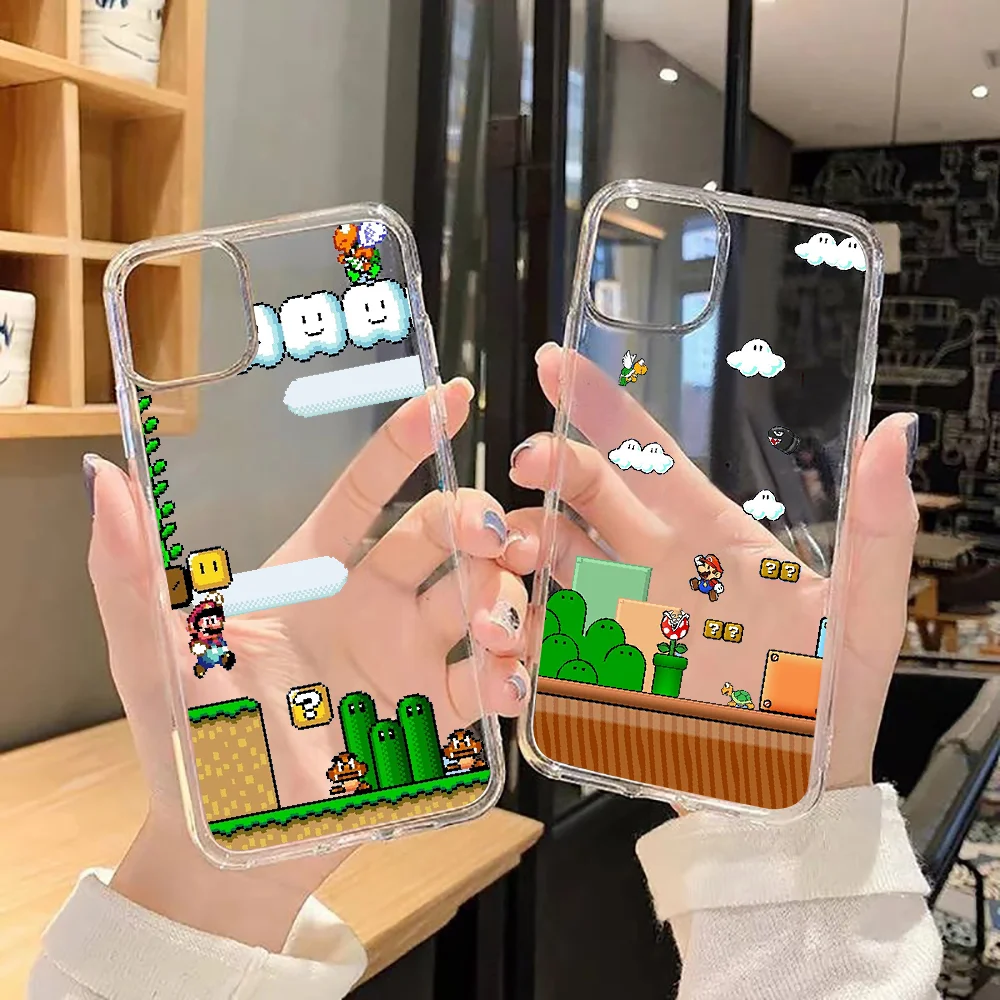

Bandai Super Mario Bros Phone Case For Huawei P Mate P10 P20 P30 P40 10 20 Smart Z Pro Lite 2019 transparent silicone bumper art