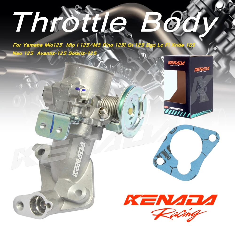 28 мм 30 мм 32 мм 34 мм для мотоцикла Yamaha Mio125 Mio I 125/M3 Fino 125i Gt 125 Ego Lc Fi Xride 125 гоночный корпус дроссельной заслонки KENADA