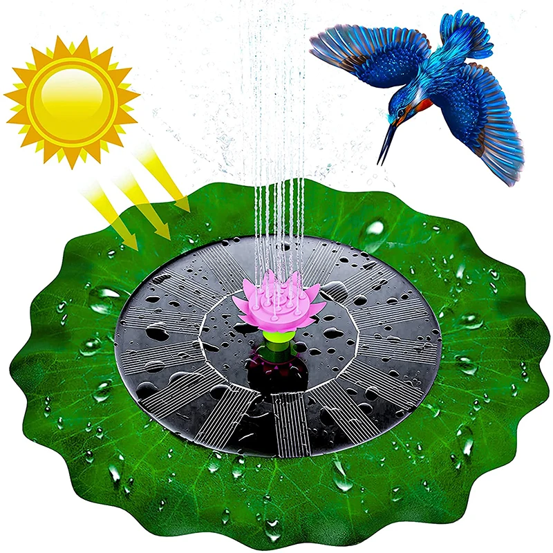 

Solar Floating Fountain Garden Water Fountain Pool Pond Decor Bird Bath Solar Powered Fountain Solar Panel Powered Water Pump