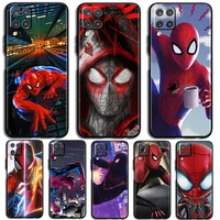 spiderman marvel phone case for samsung galaxy a10 a20 a30 a2 core a40 50 s e a60 a70s a70 a80 a90 black luxury back funda cover