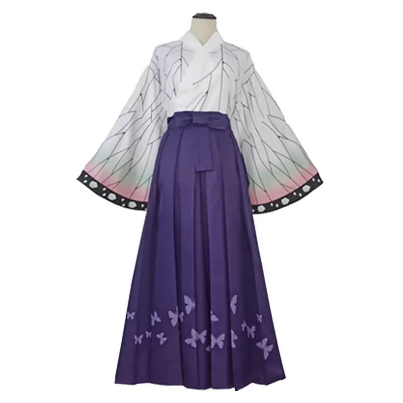 Kamado Tanjyrou Nezuko Kochou Shinobu Tomioka Giyuu Kanroji Mitsuri Tsuyuri Kanao Косплей Костюм Кимоно Платье Аниме