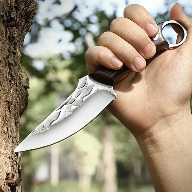 Kitchen Knife Boning Knife Outdoor Hunting Camping Knife Handmade Forged Knife Military Knife- Good for Camping Survival Outdoor 3