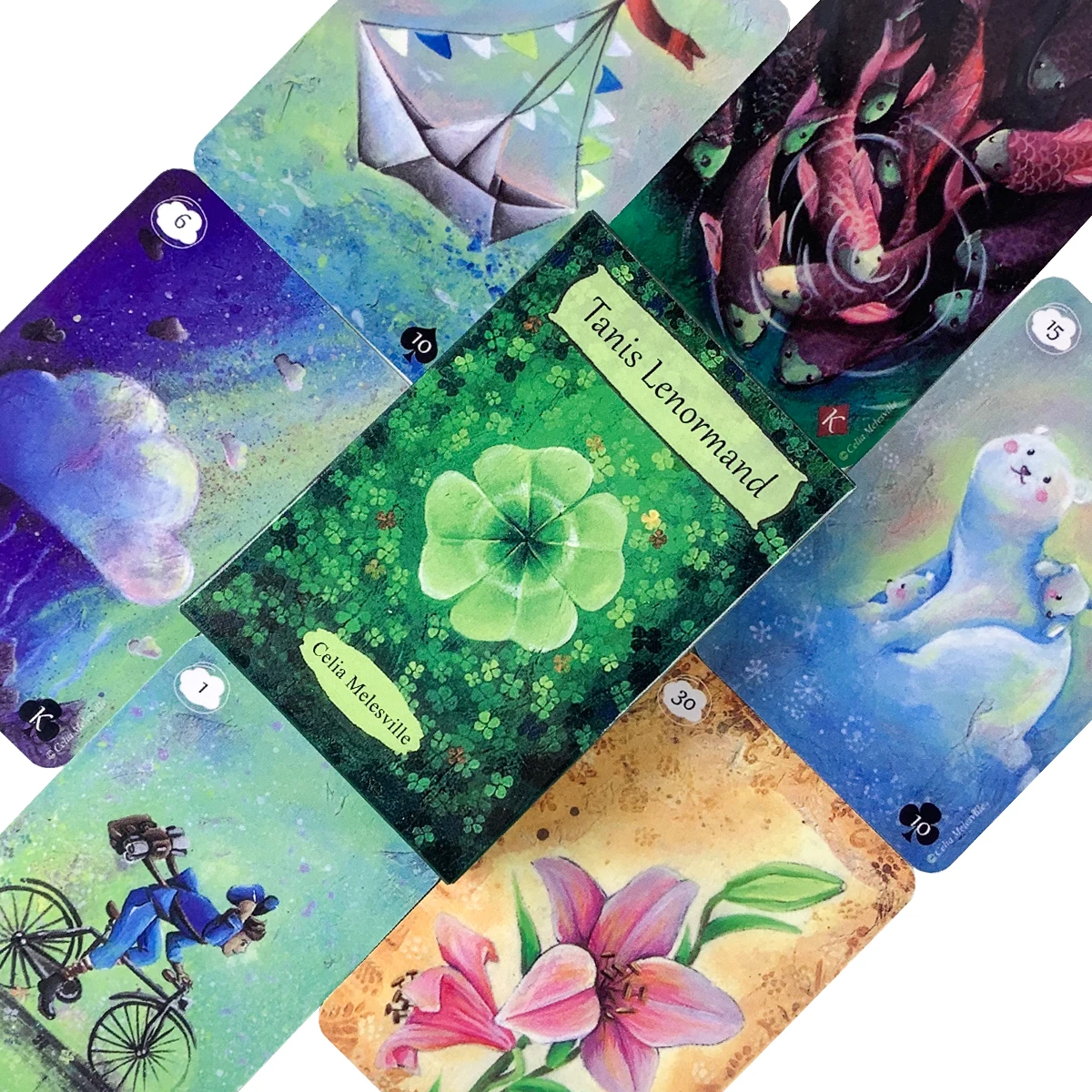 

Tanis Lenormand от Celia Melesville 40 карт, Карты Таро, колода, карточные игры для взрослых, 18 игр для взрослых, астрологический алтарь