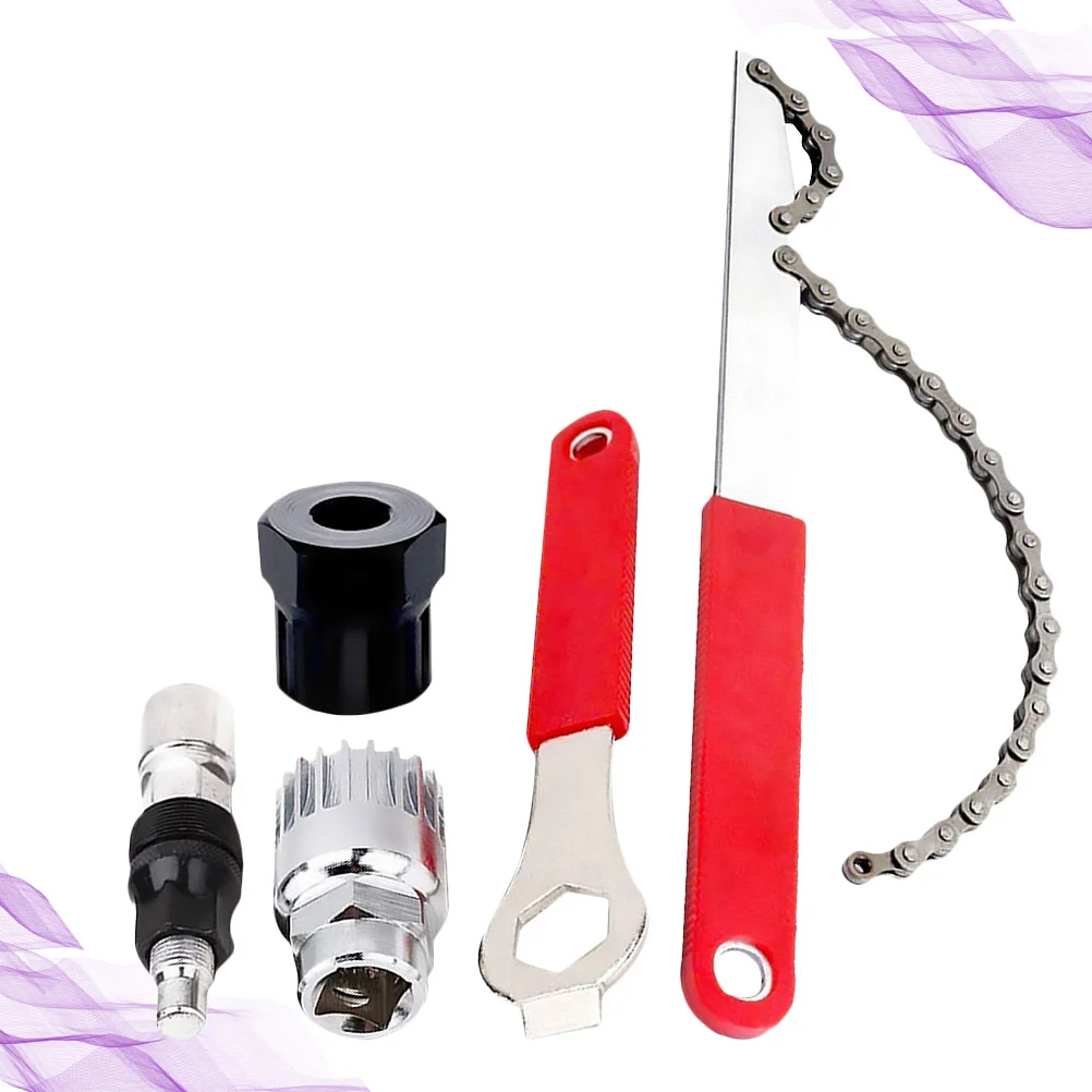 

1Set Flywheel Install Tools MTB Flywheel Uninstall Tools Bike Assemble Tool Flywheel Wrench (Red Black Silver)