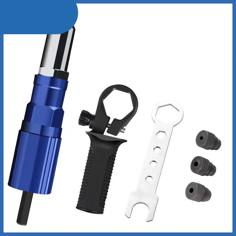 

Electric Rivet Gun Adapter 2.4-4.8mm Different Guide Nozzle Models Are Used To Quickly Pull Various Specifications Of Rivets New