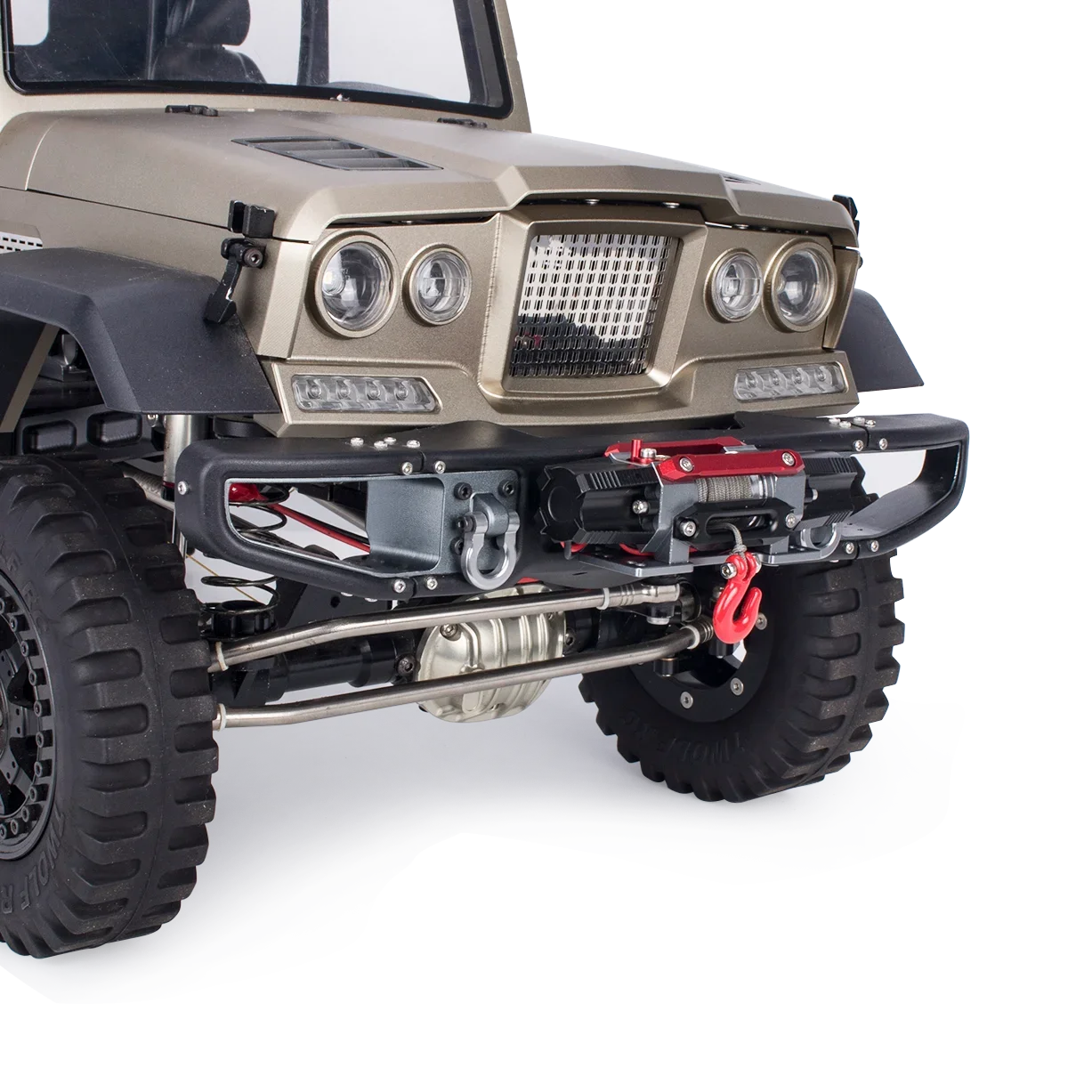 Металлическая лебедка с двумя двигателями ЧПУ для 1/8 1/10 RC гусеничного автомобиля