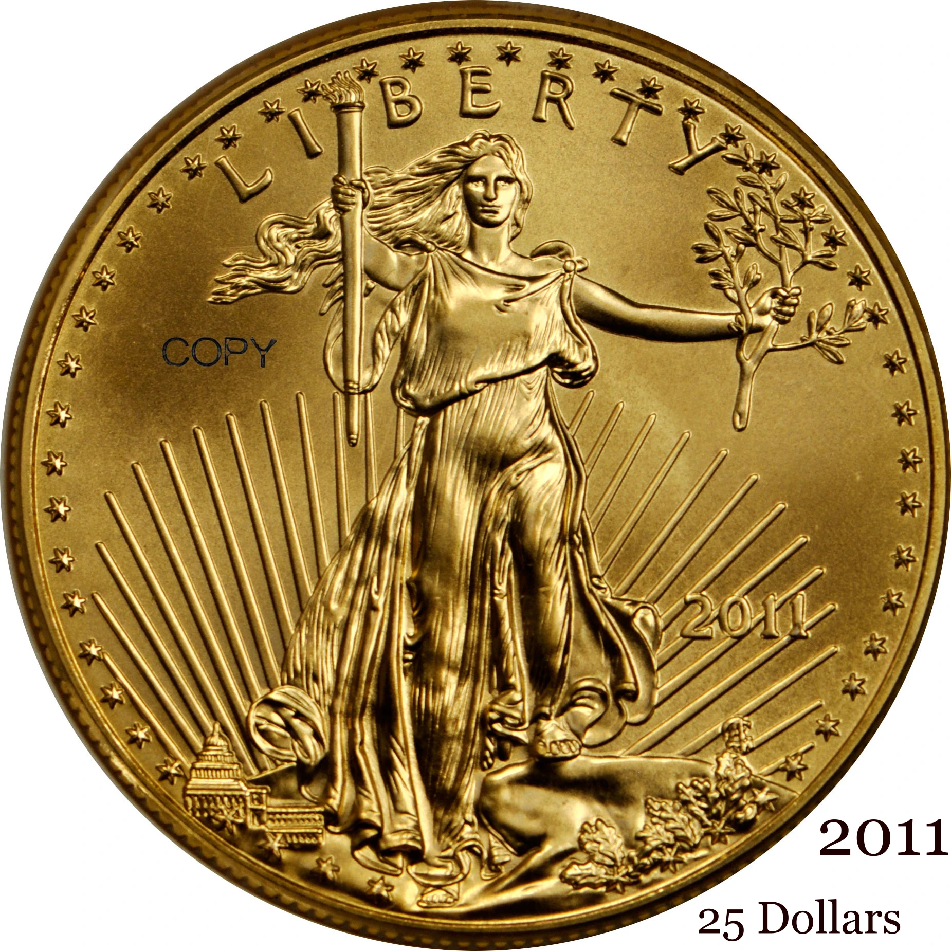 

Соединенные Штаты, США, 2011 долларов, менее 25 долларов, половина унции, американский золотой Орел, слитка, монета США, свобода, латунная металл...