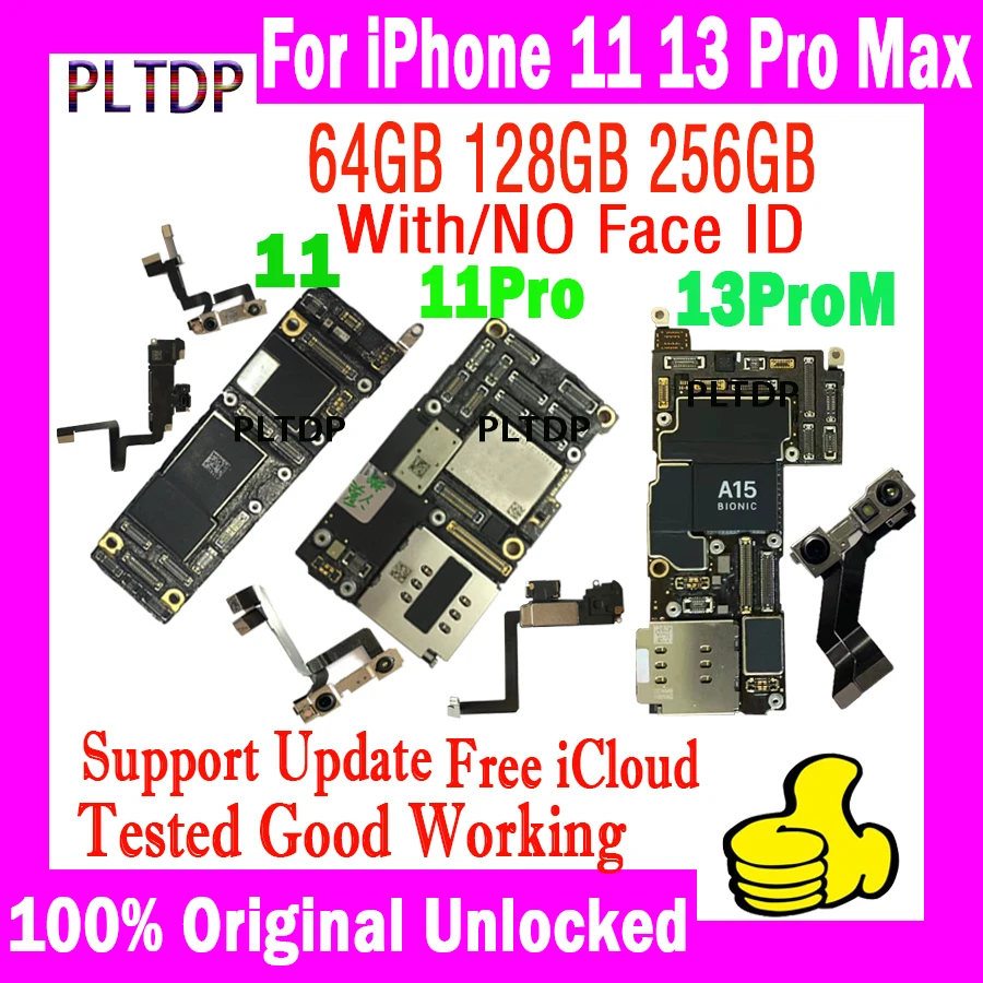 Tanie Oryginalna Bezpłatna Płyta Główna Icloud Brak Konta ID Dla IPhone 13 11 Pro Max Płyta Główna Obsługa IOS Aktualizacja Płyta Logiczna Pełna Praca