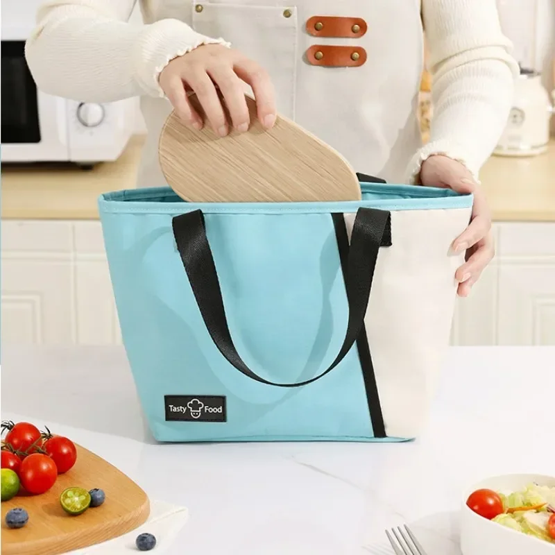 

Новая высококачественная сумка для ланча из допамина для офисных работников, большая теплоизоляционная сумка, Портативная сумка для пикника с фруктами на открытом воздухе