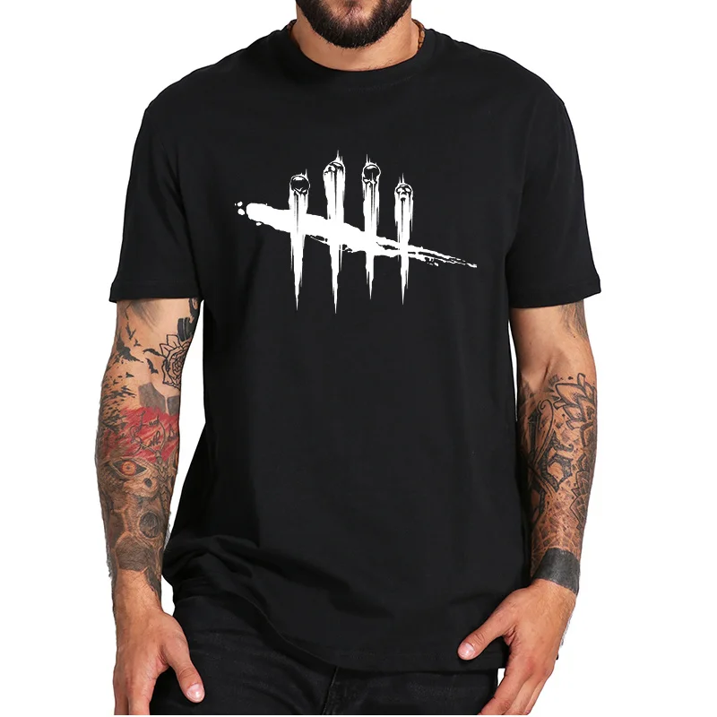 

Camiseta de Dead-By-Daylight para hombre, camisa informal de moda con diseño de videojuegos de Horror Vintage DBD, 100% algodón,