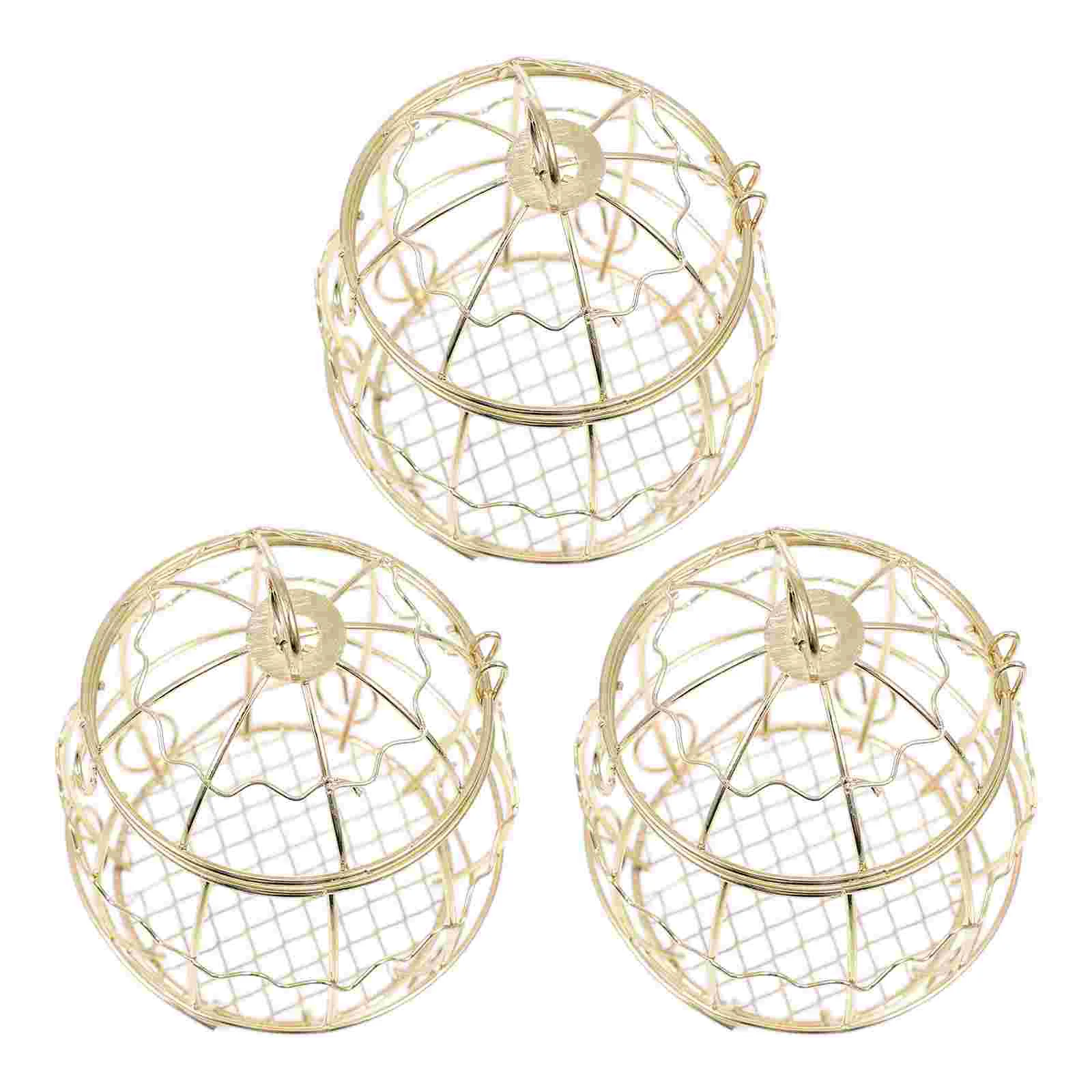 

3Pcs Bird Feeders Small Bird Feeders Bird Food Holder Bird Feeder Cage Squirrel Proof Peanut Feeder Parrot Food Feeders