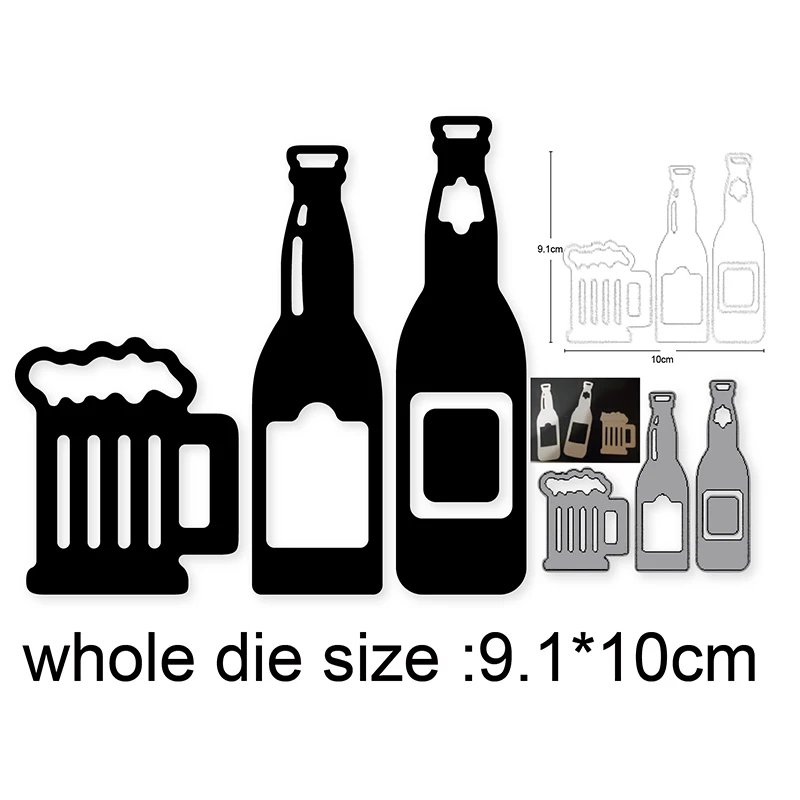 

Craft dies metal cutting dies cut die Beer Mug Coffee Cup Scrapbooking dies crafts paper knife mould blade punch stencils dies