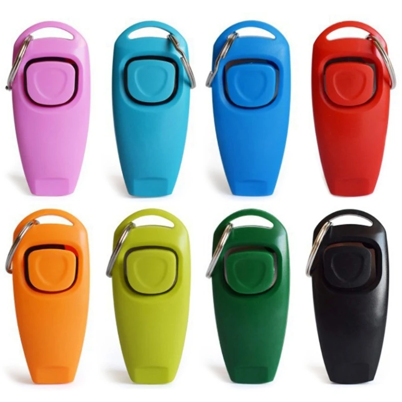 

Clicker дрессировка для собак, дрессировка питомцев, Clicker свисток с брелоком, легко использовать для поведенческих тренировок