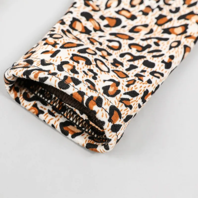 Одежда для маленьких девочек зимние осенние плотные теплые леггинсы с рисунком