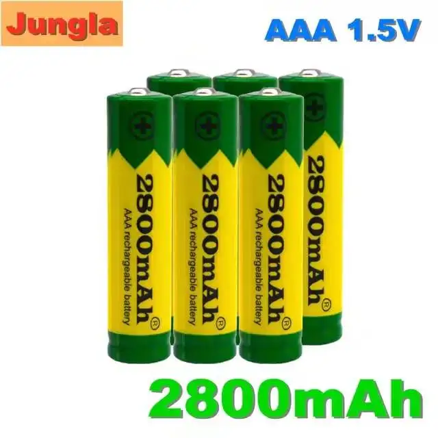 

Lot de alcalines 1.5 V AAA 2800 MAH rechargeables pour télécommande, jouet, lumière