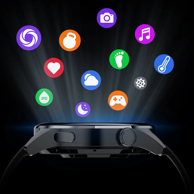 Мужские Смарт-часы с Bluetooth для звонков мужской спортивный фитнес-браслет