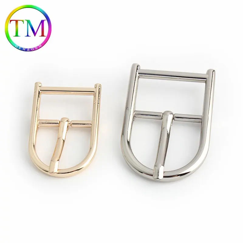 10-50Pcs Semicircle Metal Pin Buckle Leather Shoulder Strap Adjuster Clasp With D Ring Head Diy Luggage Webbing Accessory