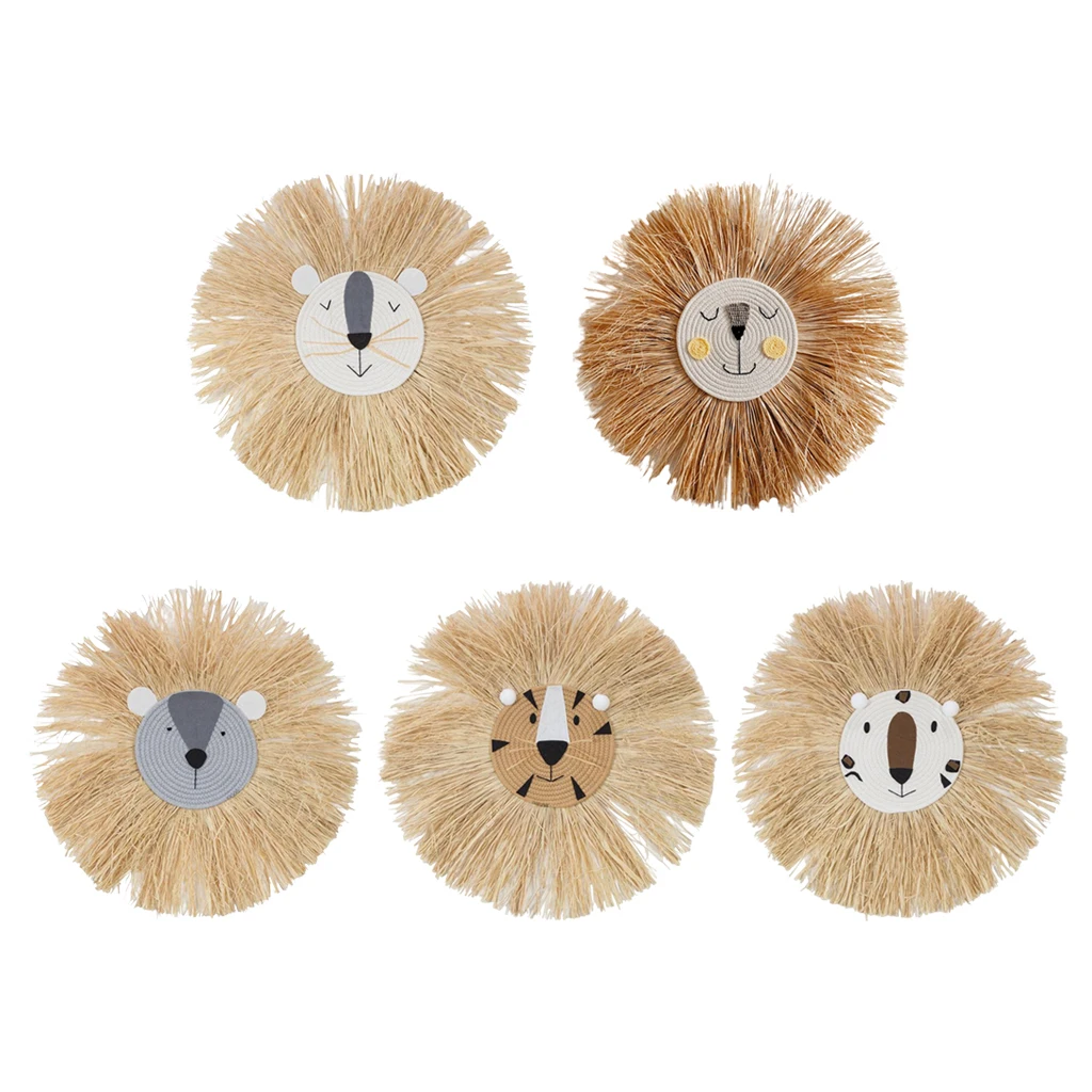 

Straw Wall Hanging Decoration Handcraft Rattan Weaving Tapestry Ornament