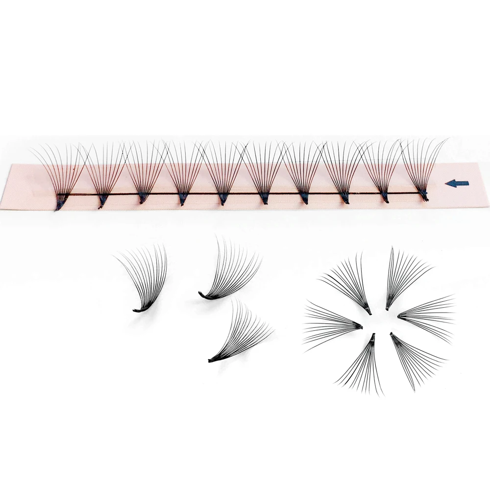 Premade Volume Fans 3D 4D 5D 6D 10D MIX Individual Lashes Extension  Pre Made Russian Volume Fan Eyelash Extension Faux Mink