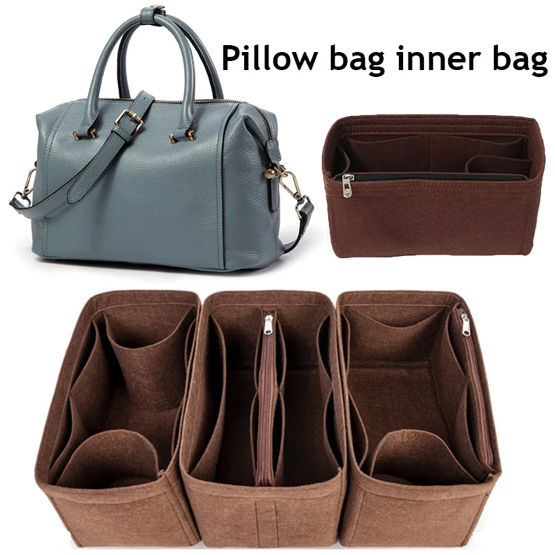 

25 30 35 Felt Insert Bag Women Insert Organizer Handbag Organizer With Pockets For Cosmetics Makeup Bag Organizers