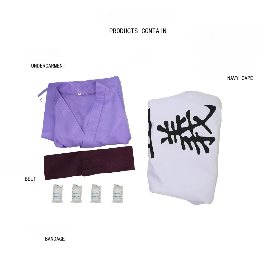 Аниме Issho Косплей Костюм Новый Морской Плащ Внутренняя Одежда Пояс Повязка