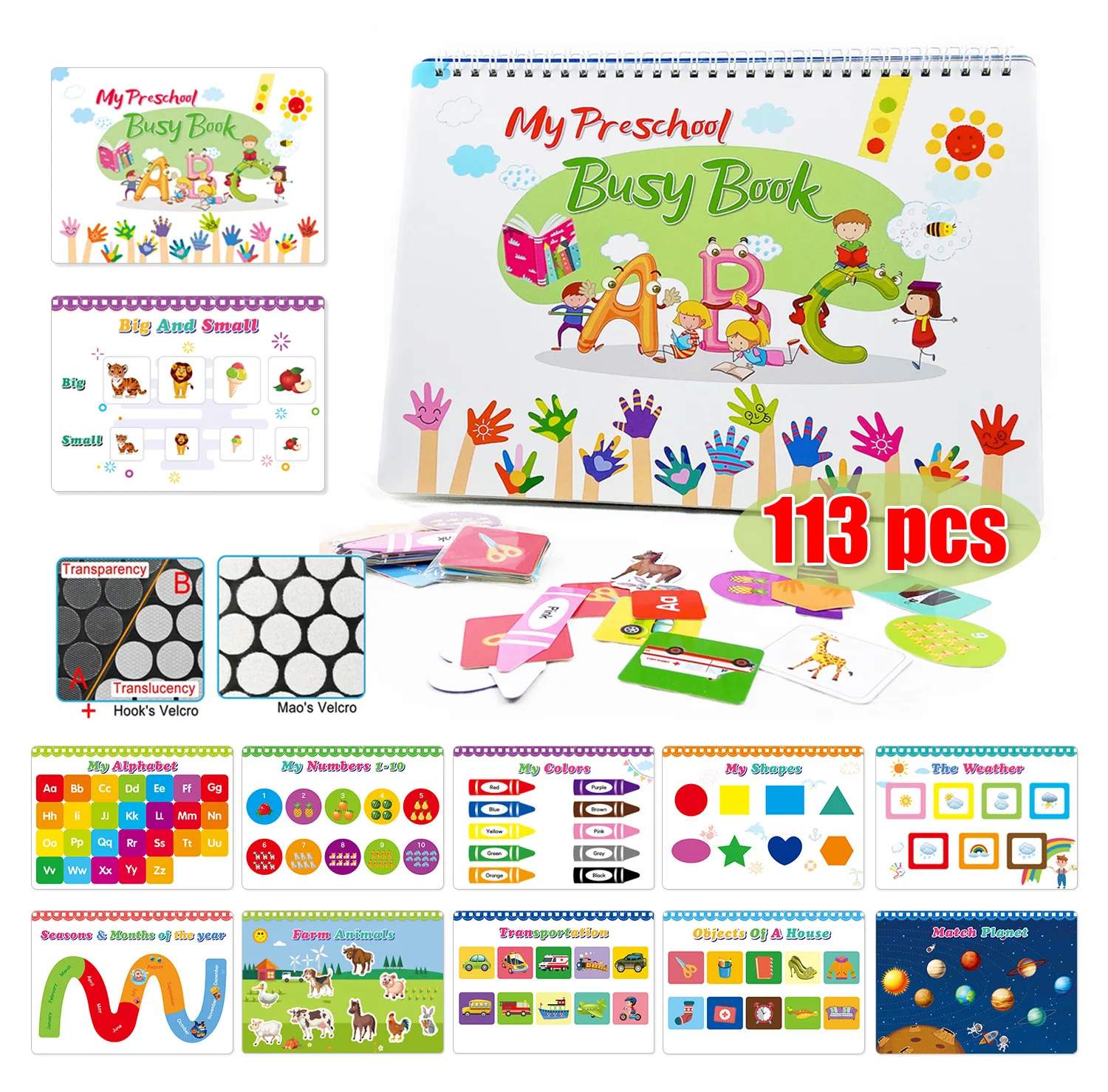 

Search and Find Cards for Kids Reusable Activity Mats Markers for Preschool Learning Educational Game for Boys & Girls Toddlers