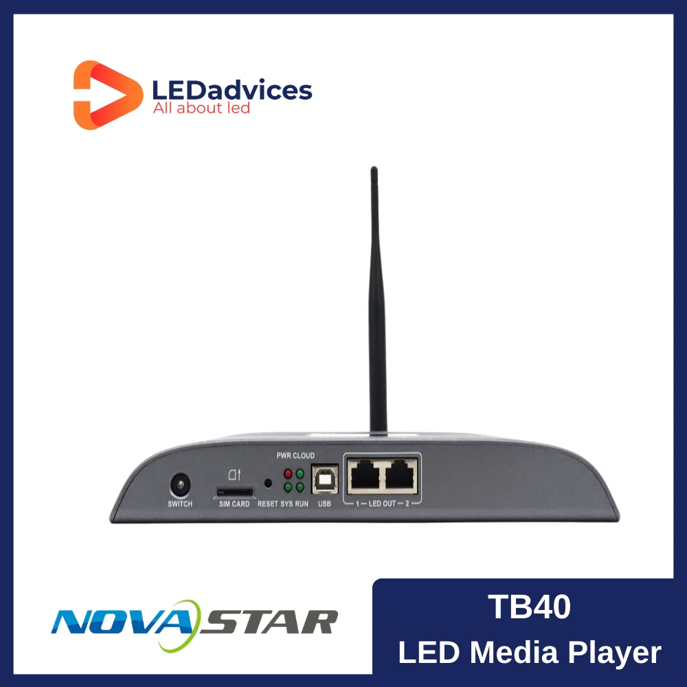 Фото Мультимедийные плееры Novastar по лучшей цене TB40 Taurus серии для светодиодных экранов, асинхронный мультимедиаплеер №4