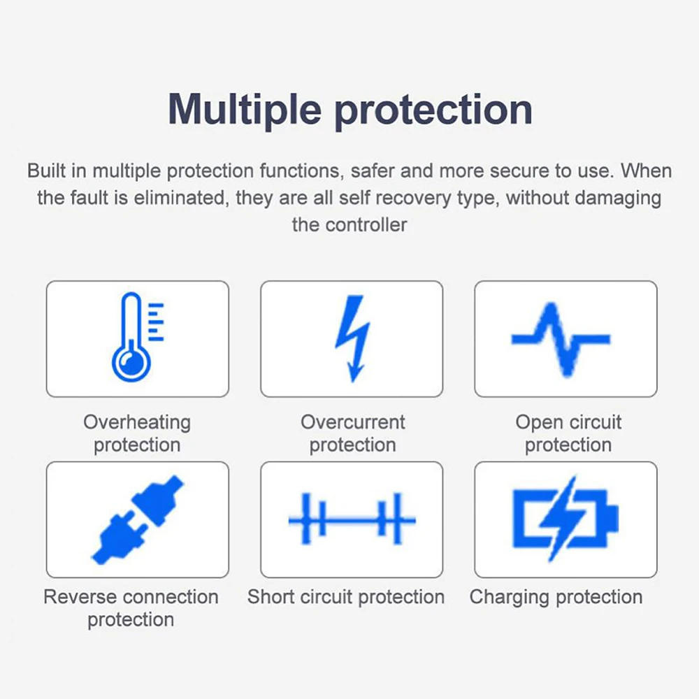 Солнечный контроллер 12 В/24 В автоматическая идентификация солнечное зарядное