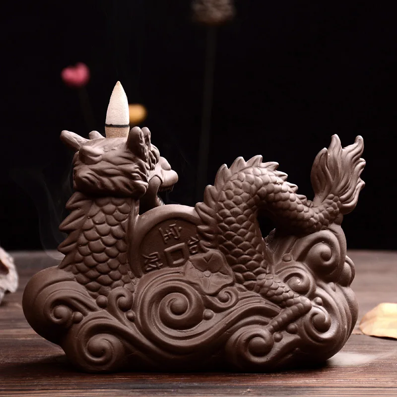 Курильница Lucky Dragon домашний декор конусы для благовоний с обратным потоком дыма