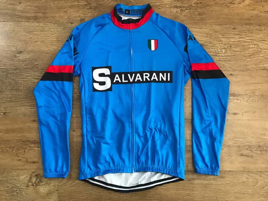 

Spring Summer Only Cycling Jerseys SALVARANI TEAM RETRO CLASSIC Long Sleeve Men Bike Wear Cycling Clothing