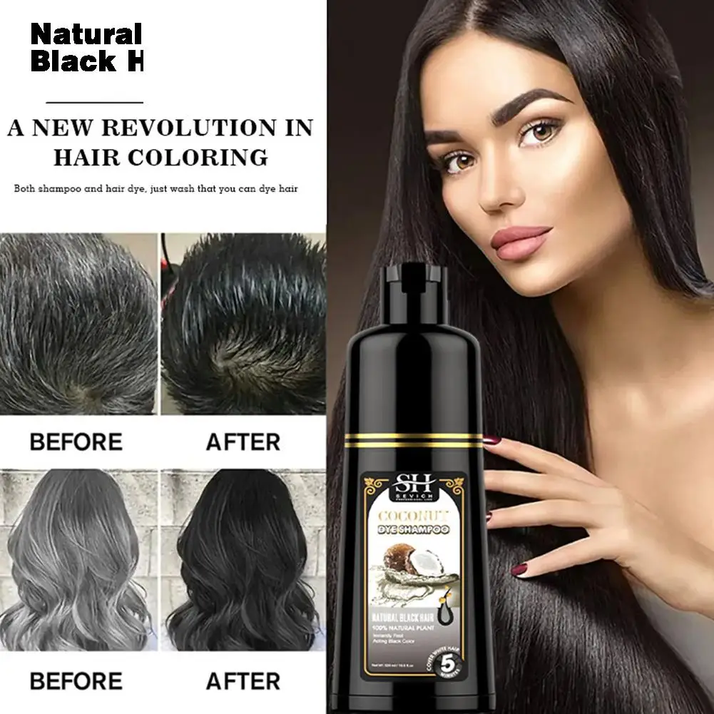 Ing Gray Hair Fast Dyeing Black Long Lasting Permanent Hair Color I4o0