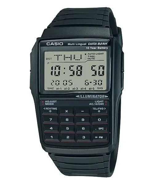 Мужские черные цифровые часы бренда Casio Роскошные светодиодные ремешки