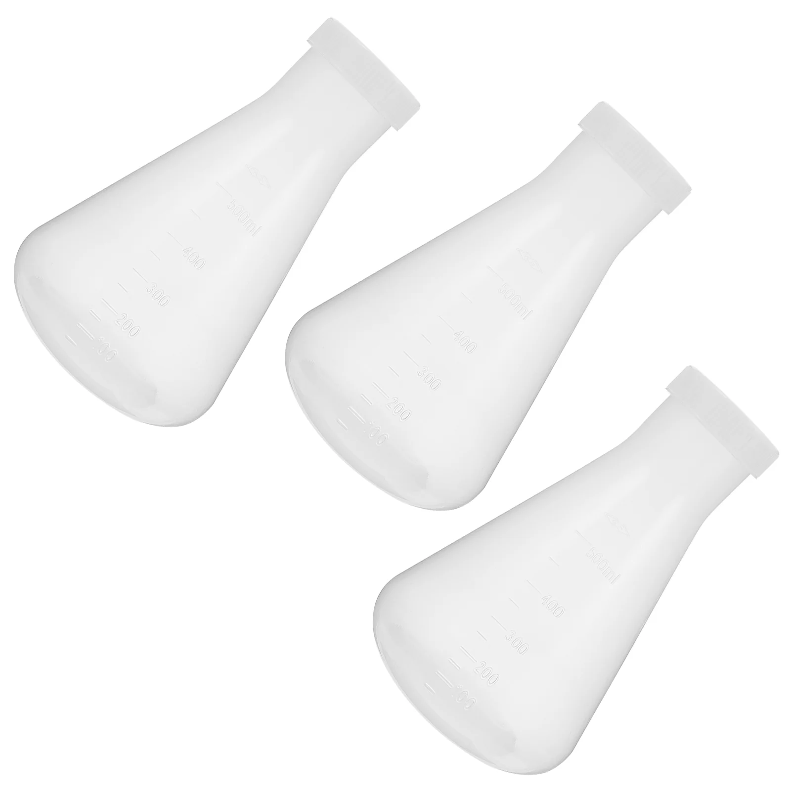 3 шт. пластиковая колба стеклянная научная коническая для лабораторного