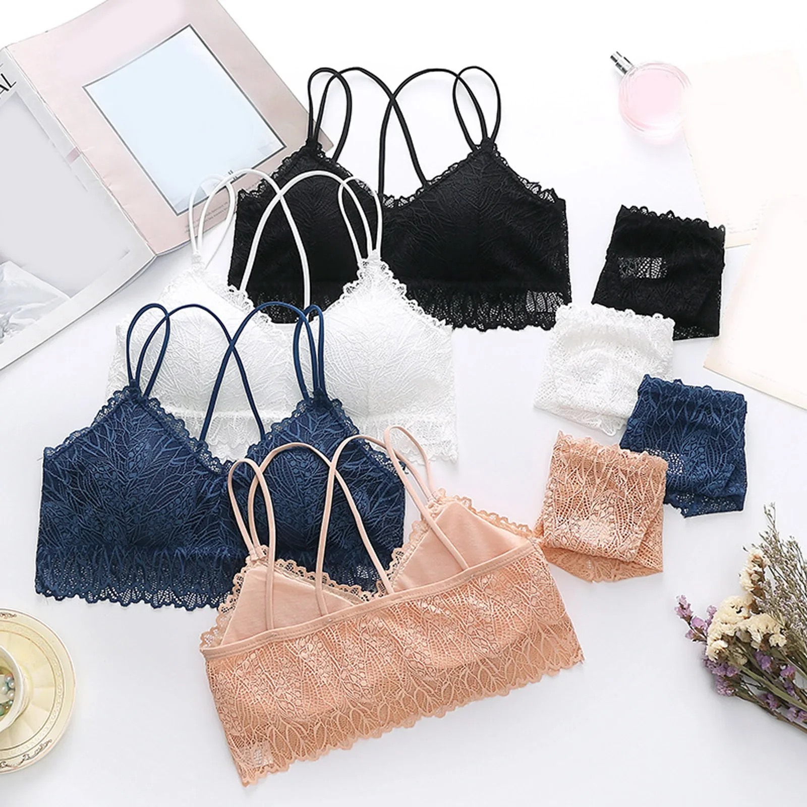 Комплект из бюстгальтера и трусиков сексуальные кружевные трусики женское