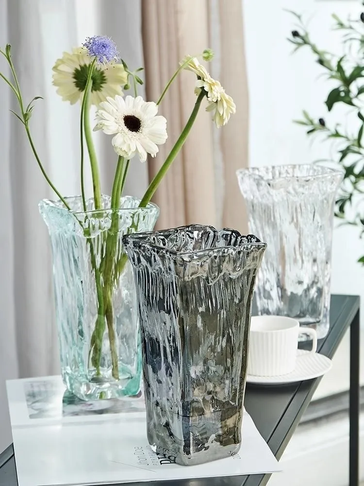

Aquatic Glass Vase Modern And Luxurious Spanish Style Floral Glass Vases Transparent Living Room Decorations Hydroponic
