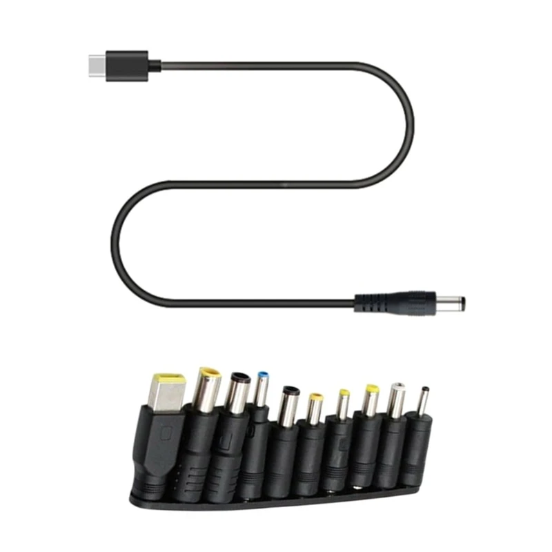 

100W Type-C Laptop Power Supply Adapter with 10 for Dc Plug Universal Laptop