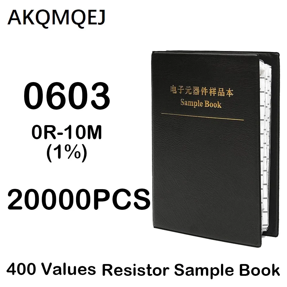 20000PCS 0R-10M 1% Resistor Sample Manual  0603 Chip Resistor Group Classification Group 400 Values