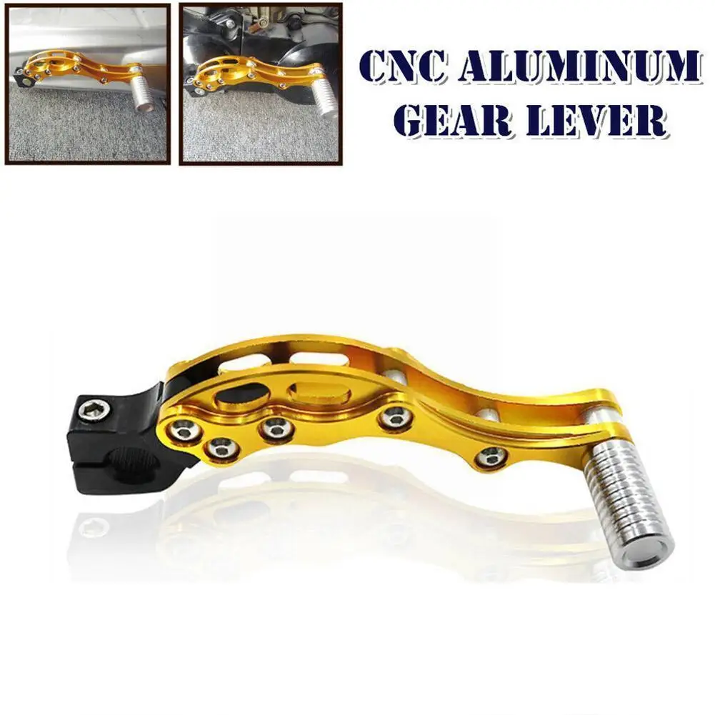 

1pcs Universal Motorcycle Gear Lever Dirt Bike Motorcycle Shift Aluminum Material Parts Lever Color Alloy Starting Gold C0m3