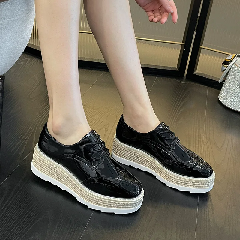 Женская обувь осенние оксфорды женская сабо универсальные повседневные