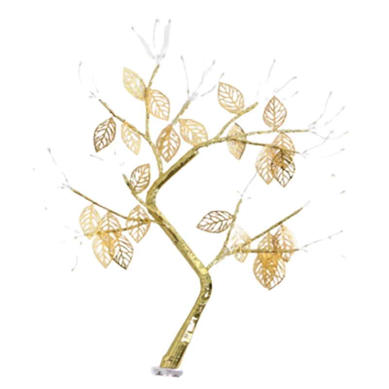 

72LED Bonsai Tree Light,Artificial Tabletop Lighted Leaf Tree USB Press Switch Warm Fairy Light Tree Lamp For Home