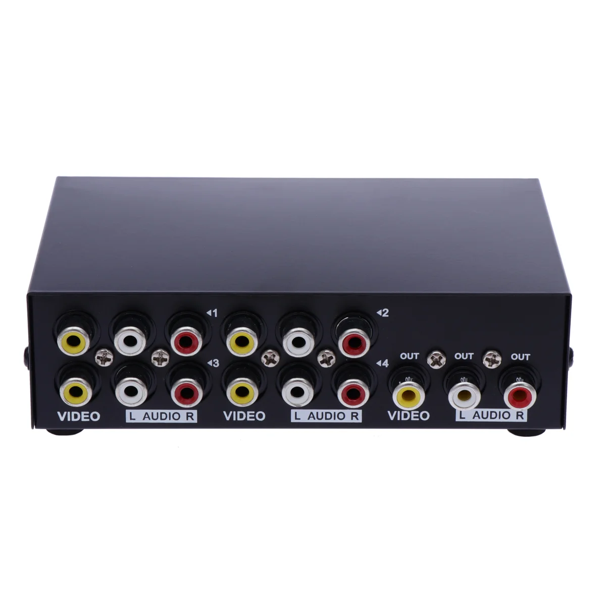 

MT-431AV 4-Way AV Switch RCA Switcher 4 In 1 Out Composite Video L/R Audio Selector