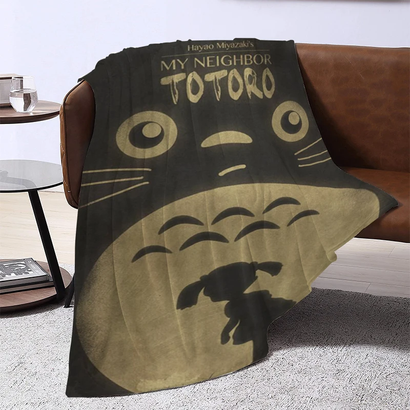 

Totoro Custom Blanket Blankets for Decorative Sofa Blanket Fluffy Soft Blankets & Throws Summer Comforter Furry Throw Bed Double