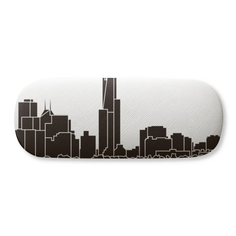

Australia City Landmark Skyscrapers Outline Glasses Case Eyeglasses Hard Shell Storage Spectacle Box