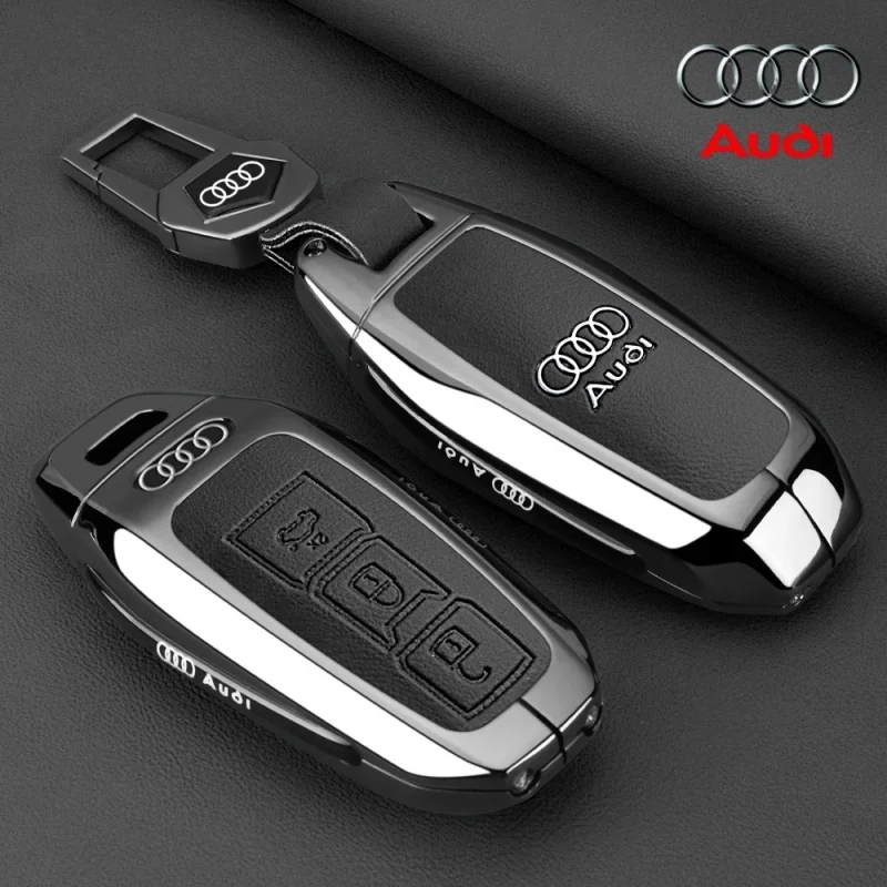 

Для Audi A3 A5L Q6 A6L A6 A7 Q7 Q3 Q5 Аксессуары из цинкового сплава Автомобильный смарт-чехол для дистанционного ключа Держатель Защитный брелок