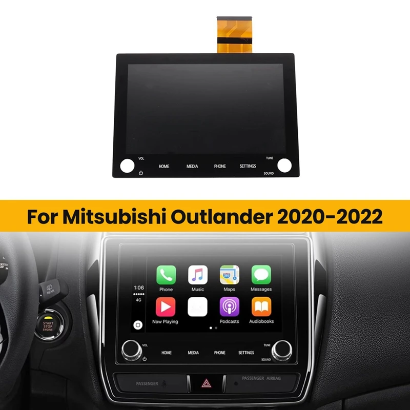 8Inch LCD MONITOR Touch Screen 2 Knob 8740A040 For Mitsubishi Outlander 2020-2022 8740A130