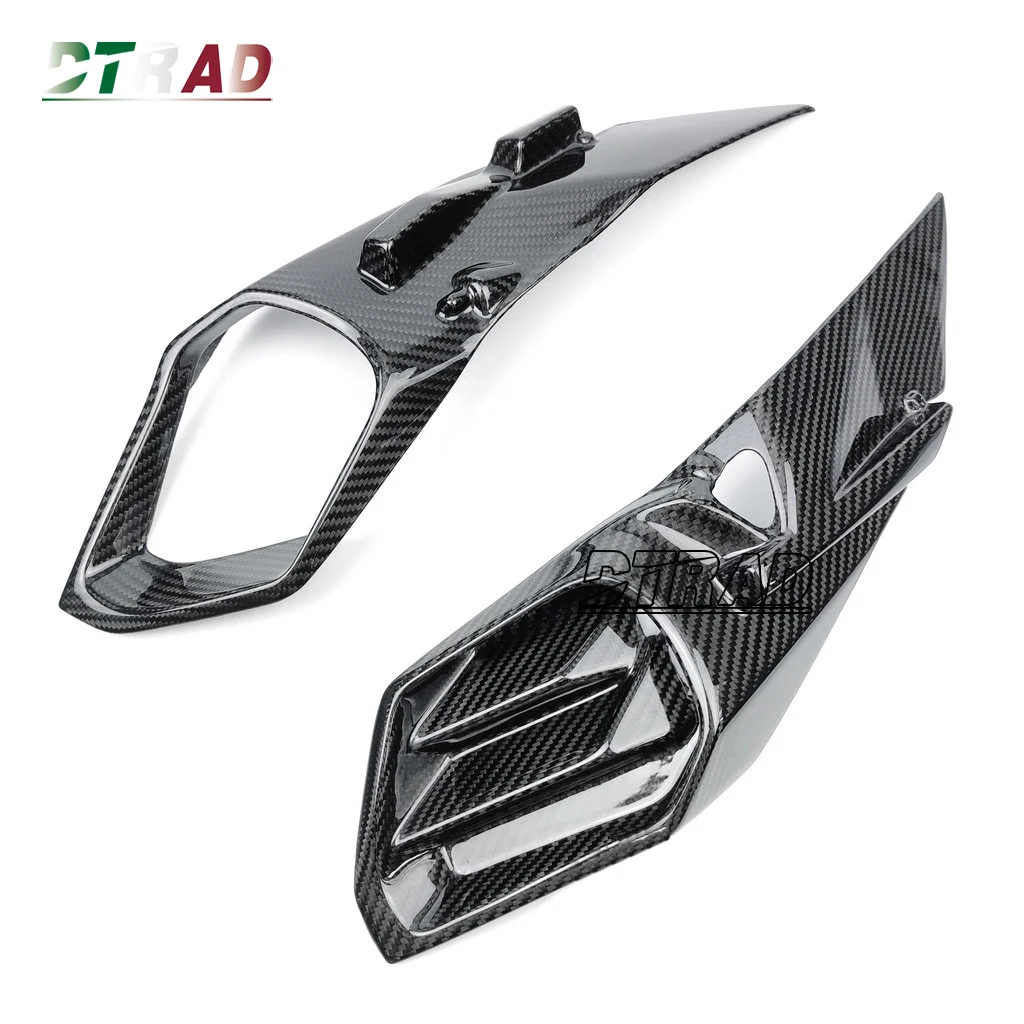 

Передняя крышка для капота мотоцикла из углеродного волокна для KAWASAKI H2 H2R NINJA 2015-2023, крышка воздухозаборника, защитные модифицированные детали, комплект обтекателей