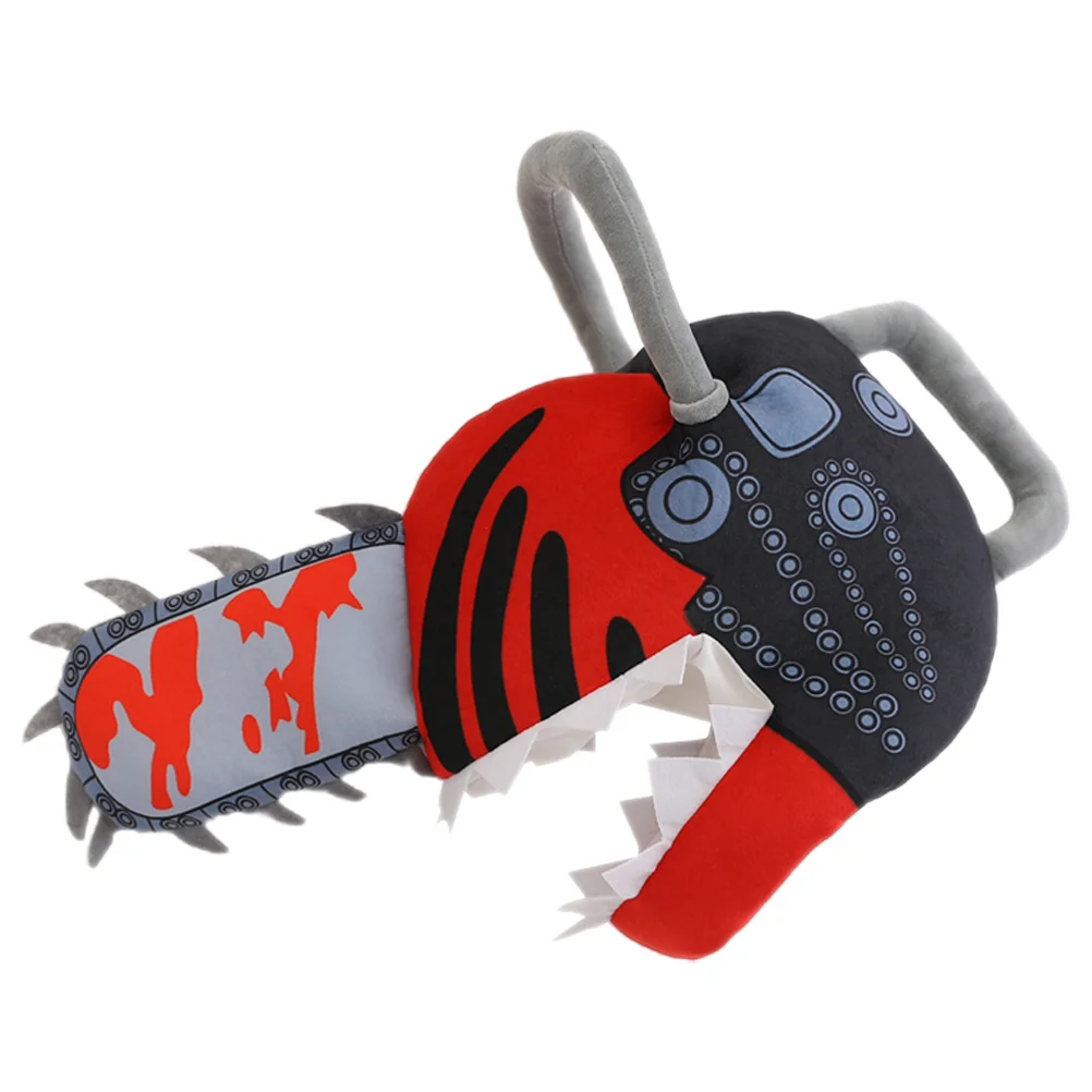 

Plush Hat Chainsaw Headdress Cartoon Cosplay Headwear Shape Performance Prop Decorative Costume Electric