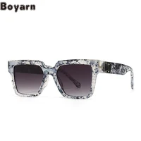 boyarn oculos uv400 shades pop sunglasses men luxury brand design street photos ins online celebrity model square sung